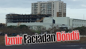 İzmir Faciadan Döndü: Dev Vinç Okulun Üzerine Düştü!