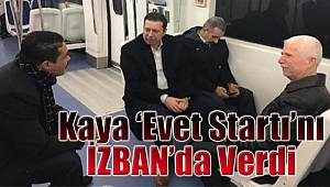 AK Partili Kaya ‘evet startı’nı İZBAN’da verdi!