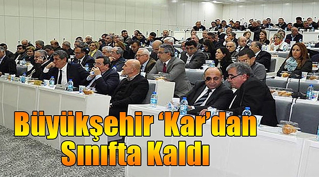 Büyükşehir 'kar'dan sınıfta Kaldı