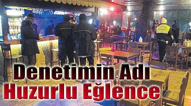 Denetimin amacı huzurlu eğlence