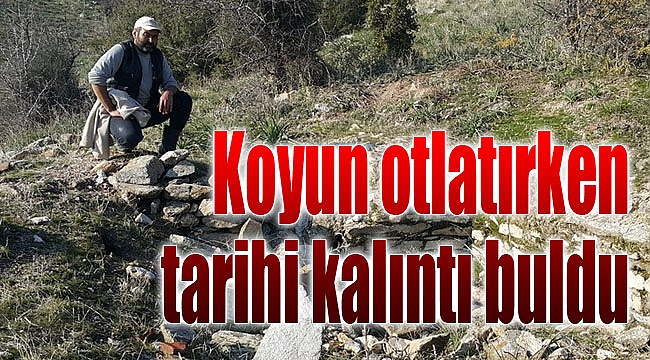 Koyun otlatırken tarihi kalındı buldu!