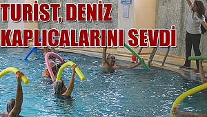 Yabancılar deniz kaplıcasını sevdi