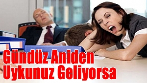 Gündüz aniden uykunuz geliyorsa!