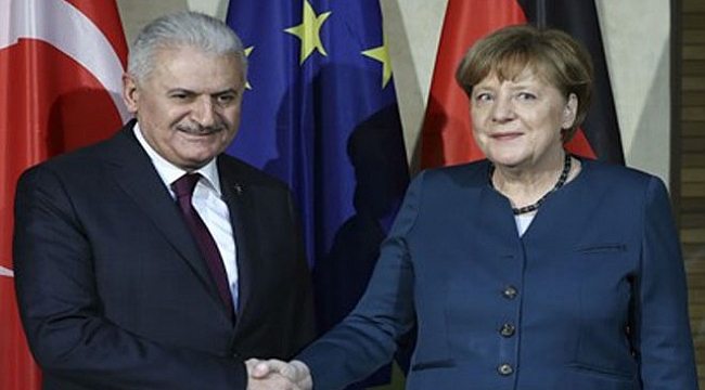 Yıldırım ve Merkel’den 50 dakikalık zirve