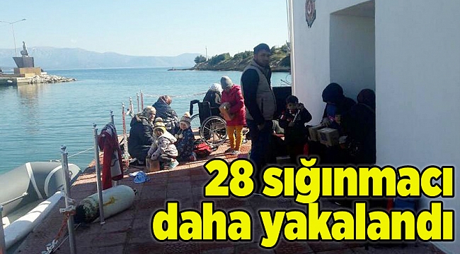 Çeşme'de 28 sığınmacı yakalandı