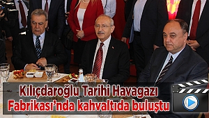 Kılıçdaroğlu Tarihi Havagazı Fabrikası'nda kahvaltıda buluştu