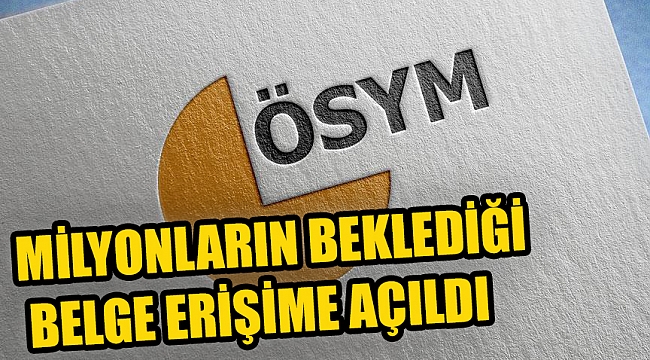 YGS giriş belgeleri erişime açıldı