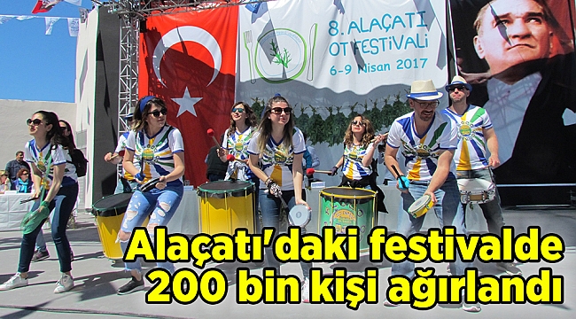 Alaçatı'daki festivalde 200 bin kişi ağırlandı