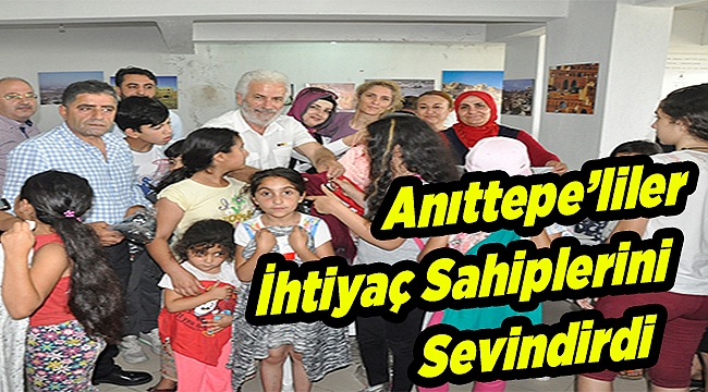 Anıttepe’liler ihtiyaç sahiplerini sevindirdi