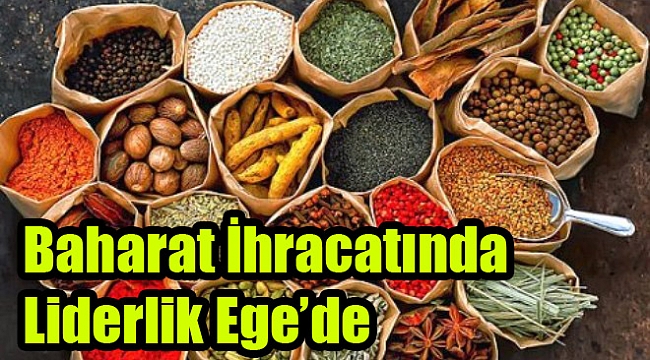 Baharat ihracatında liderlik Ege'de