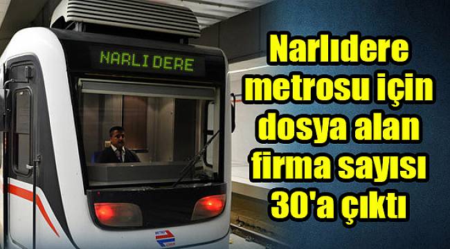 Narlıdere metrosu için dosya alan firma sayısı 30'a çıktı