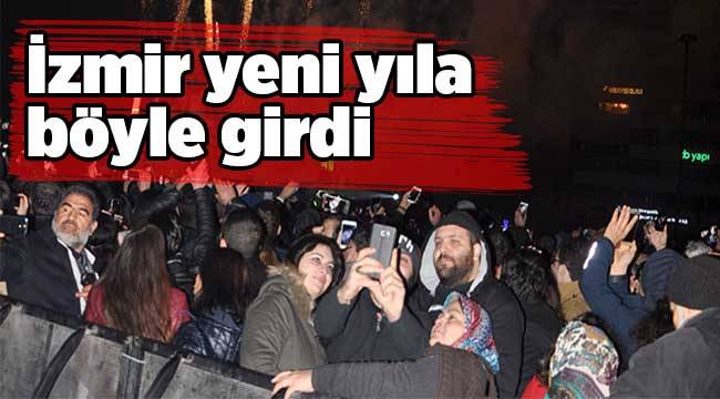 İzmir yeni yıla böyle girdi