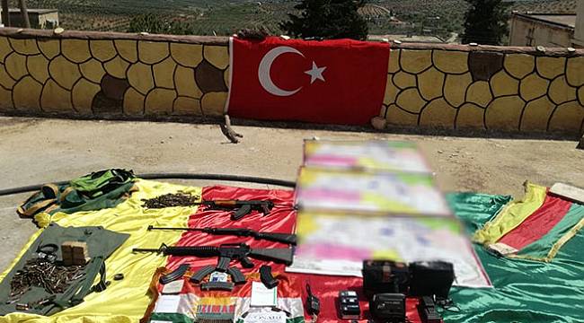 Afrin'de mühimmat ve örgütsel doküman ele geçirildi