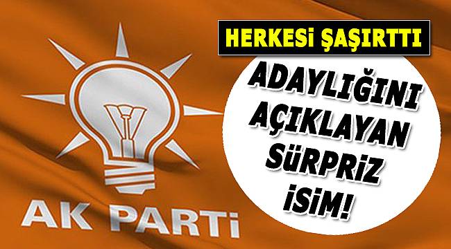 Ak Parti'de sürpriz milletvekili adayı! Çok şaşıracaksınız