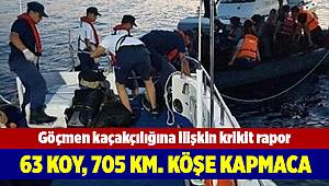 63 koy, 705 kilometrede köşe kapmaca