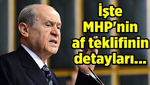 İşte MHP'nin af teklifinin detayları...