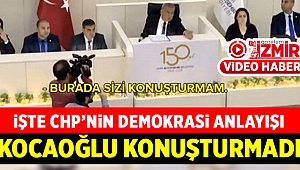 İzmir Büyükşehir Belediyesi Başkanı Aziz Kocaoğlu karşısındakini konuşturmadı