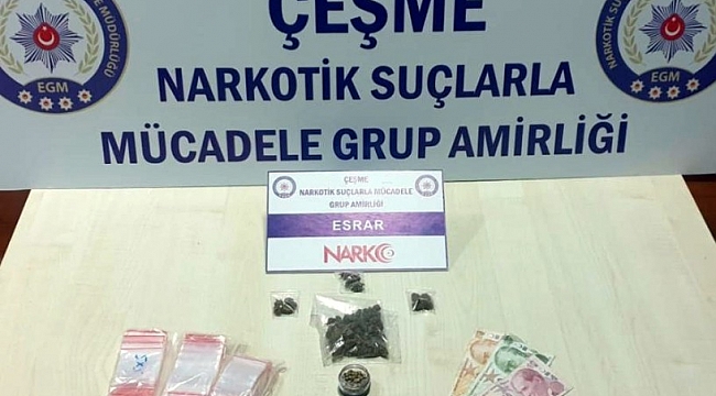 Çeşme'de uyuşturucuya geçit vermiyorlar