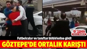 Göztepe'de futbolcular ve taraftar birbirlerine girdi