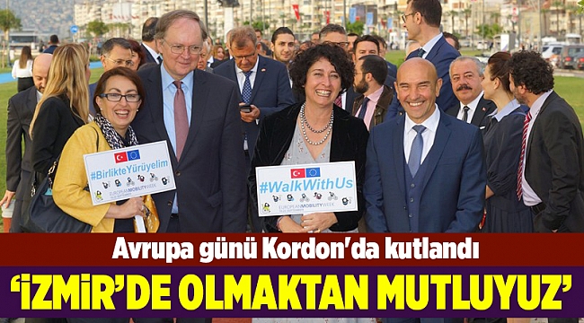 Avrupa günü Kordon'da kutlandı