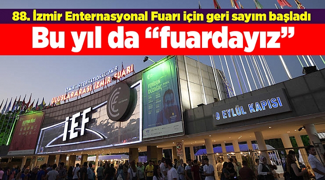 Bu yıl da “fuardayız”