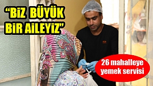 Çiğli'de evlere sıcak yemek servisi