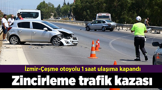 İzmir'de zincirleme trafik kazası