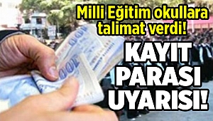 İzmir Milli Eğitim Müdürü'nden kayıt parası uyarısı geldi...