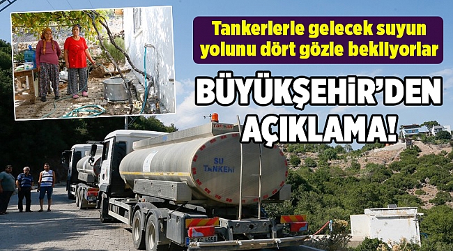 Tankerlerle gelecek suyun yolunu dört gözle bekliyorlar