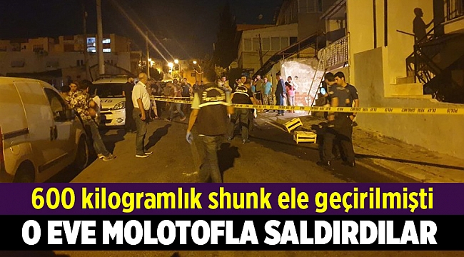 Uyuşturucu ele geçirilen eve molotof kokteylli saldırı 