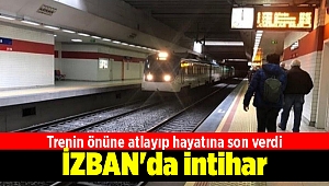 İZBAN'da intihar