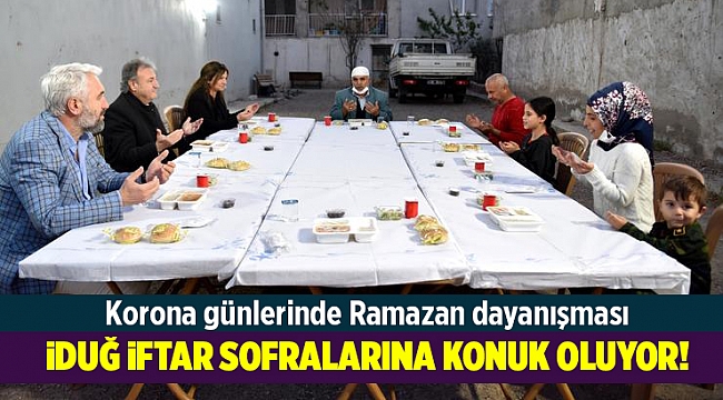 İduğ, Kızılay Başkanı ile birlikte iftar sofrasına konuk oldu