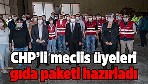 CHP’li meclis üyeleri gıda paketi hazırladı