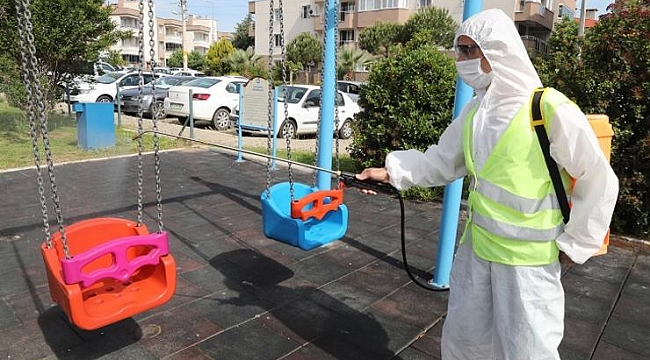 Gaziemir’in parkları salgın sonrasına hazırlanıyor