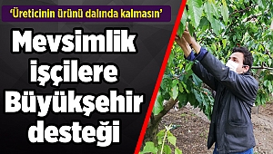 Mevsimlik işçilere Büyükşehir desteği