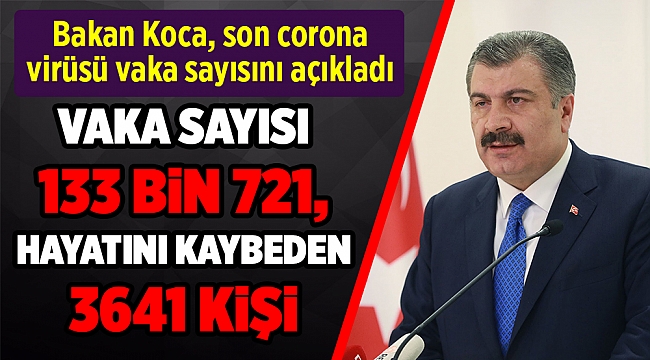 Son 24 saatte korona virüsten 57 kişi hayatını kaybetti