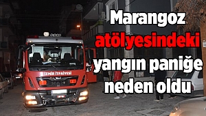 Marangoz atölyesindeki yangın paniğe neden oldu 