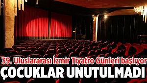 39. Uluslararası İzmir Tiyatro Günleri başlıyor