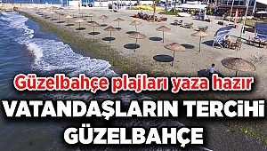 Güzelbahçe plajları yaza hazır