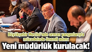 Büyükşehir Meclisi'nde orman yangınlarıyla mücadelede önemli adım: Yeni müdürlük kurulacak!