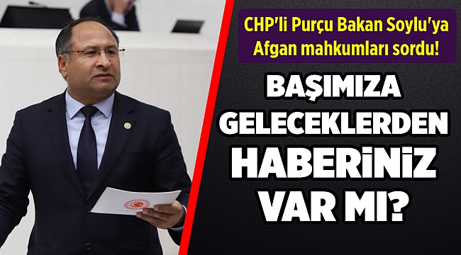 CHP'li Purçu Bakan Soylu'ya Afgan mahkumları sordu!