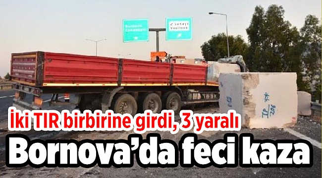 Feci kaza: İki TIR birbirine girdi, 3 yaralı