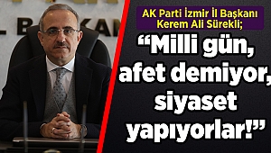 Başkan Sürekli’den CHP’ye tepki