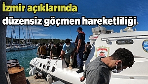  İzmir açıklarında düzensiz göçmen hareketliliği