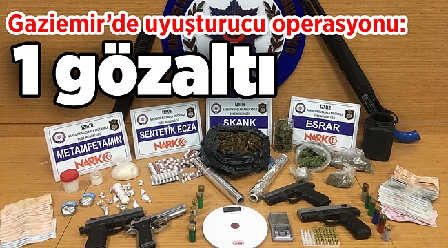 İzmir’de uyuşturucu operasyonu: 1 gözaltı