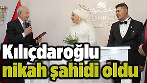 Kılıçdaroğlu nikah şahidi oldu