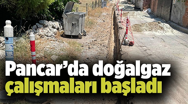 Pancar’da doğalgaz çalışmaları başladı