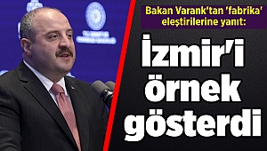 Bakan Varank'tan 'fabrika' eleştirilerine yanıt: İzmir'i örnek gösterdi