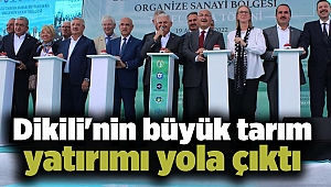 Dikili'nin büyük tarım yatırımı yola çıktı