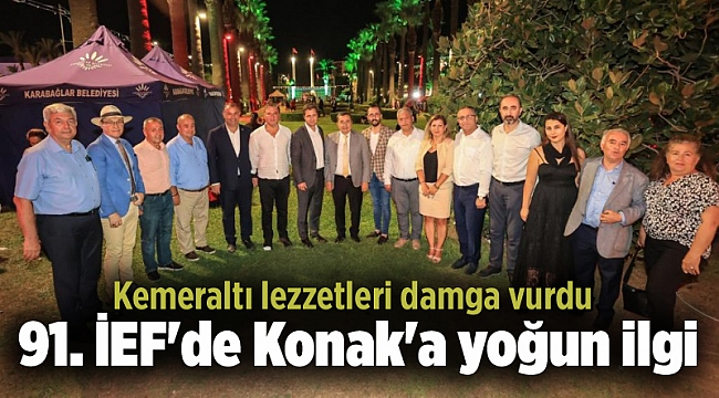 91. İEF'de Konak'a yoğun ilgi